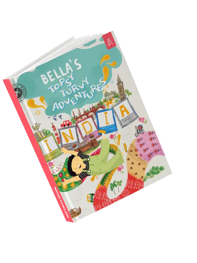 Personalized Children's Book on Travel to Cities in India like Mumbai, New Delhi, Chennai, Kolkata, Bengaluru, Hyderabad, Guwahati, Kohima